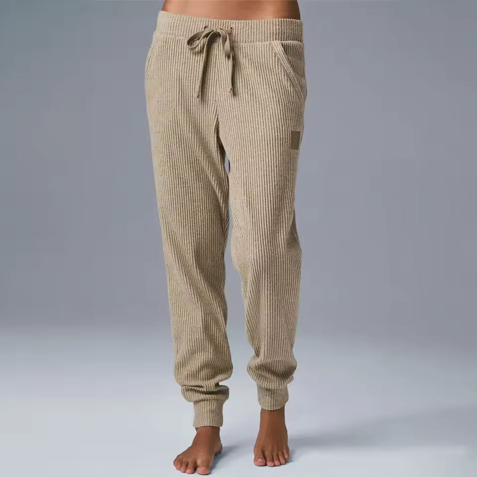 Casual Comfortable Short Waist Hooded Sweatshirt And Pant Two-piece Set