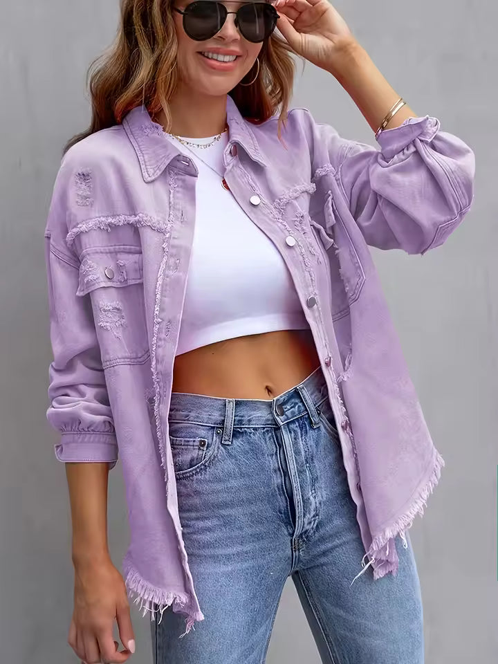 Casual Cross-Border Single Breasted Button Street Wear Denim Jacket