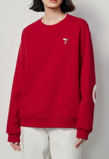 Casual Embroidery Long Sleeve O Neck Loose Hoodies