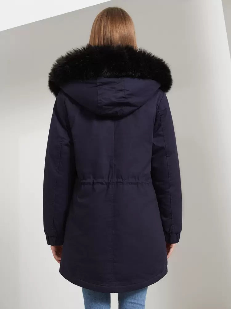 Casual High Collar Pockets Long Sleeve Natural Waist Jacket Outerwear