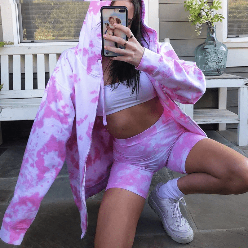 Casual Hoodies Oversize Casual Zip Up Coat