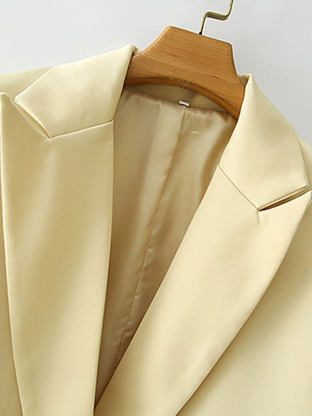 Casual Turndown Collar Long Sleeve Jackets
