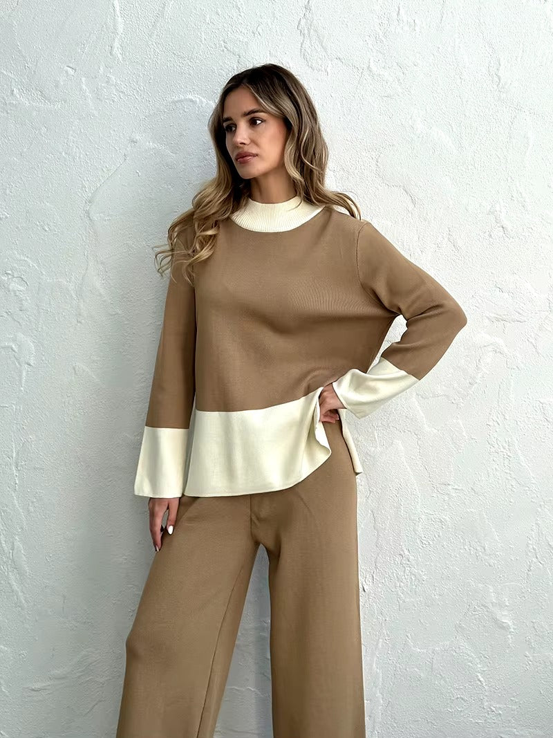 Casual Knitted Sweater Matching Sets Two Piece Set