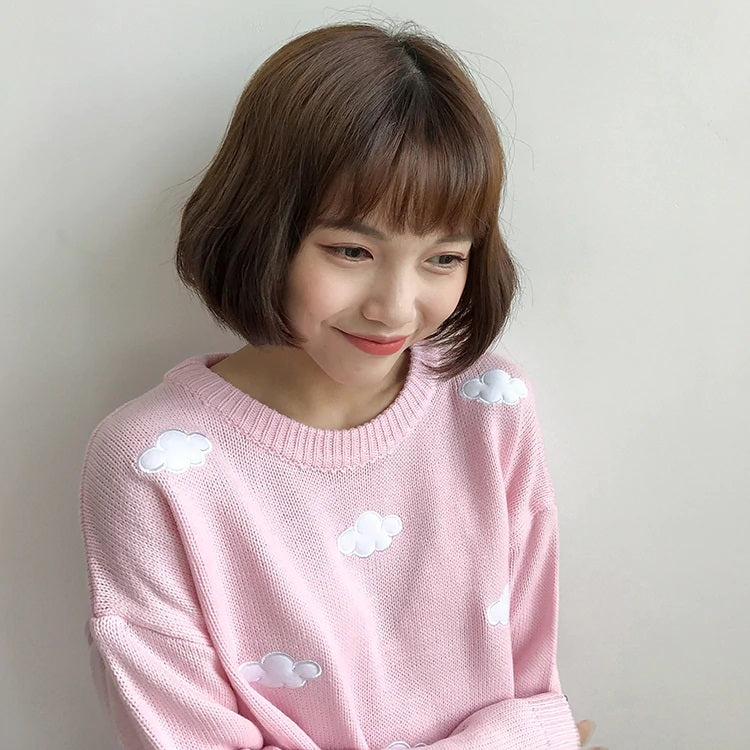 Casual Knitting Fashionable Pullovers O-Neck Sweaters