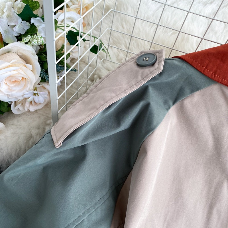 Casual Long Sleeve Double Breasted Street Wear Short Coat Outwear