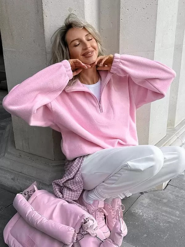 Casual Long Sleeves Polyester Hooded Sweatshirt Hoodie