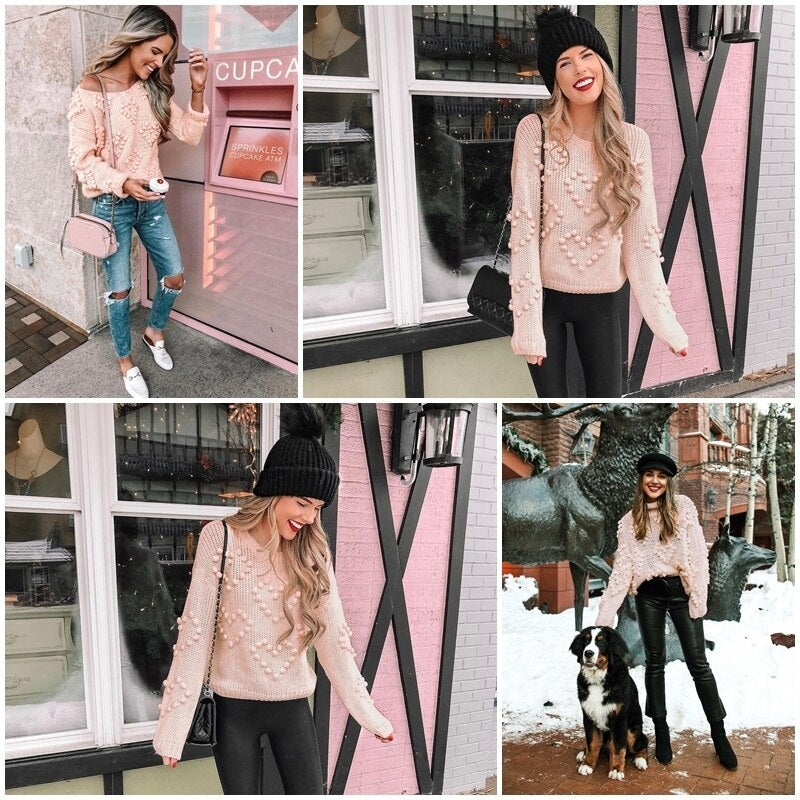 Casual O-Neck Long Sleeve Sweaters