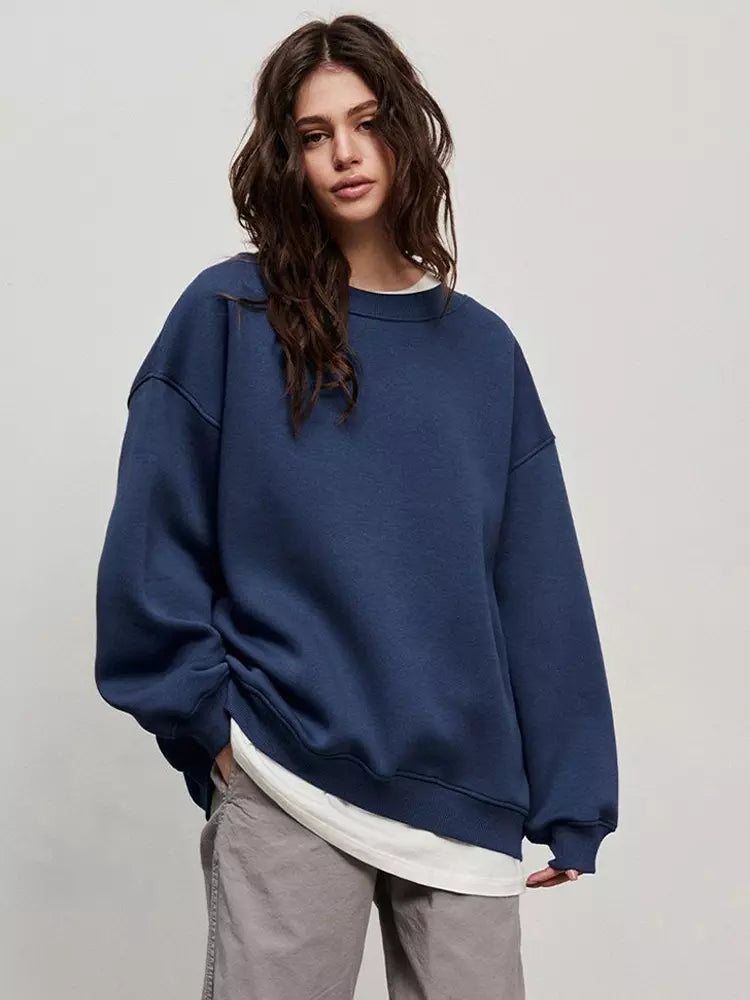 Casual Oversized Crewneck Sweatshirt  Top