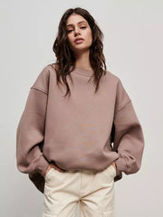 Casual Oversized Crewneck Sweatshirt  Top