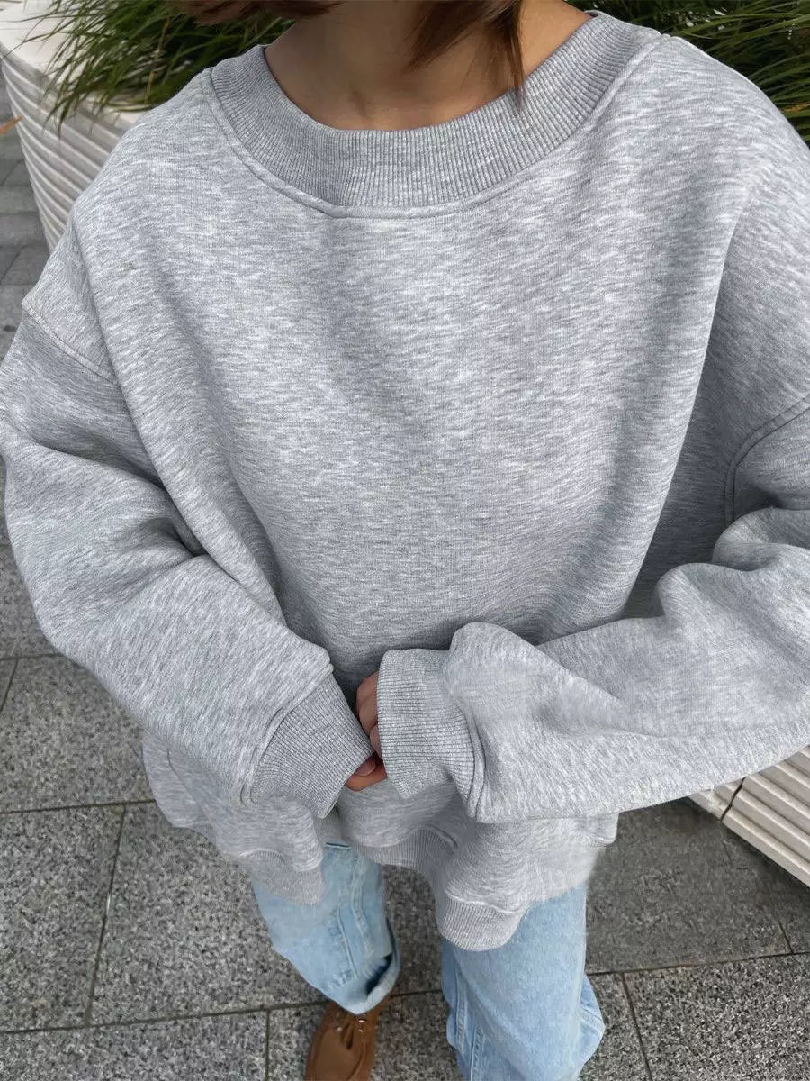 Casual Oversized Crewneck Sweatshirt  Top