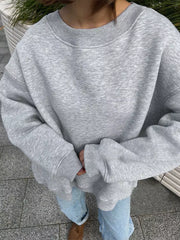 Casual Oversized Crewneck Sweatshirt  Top