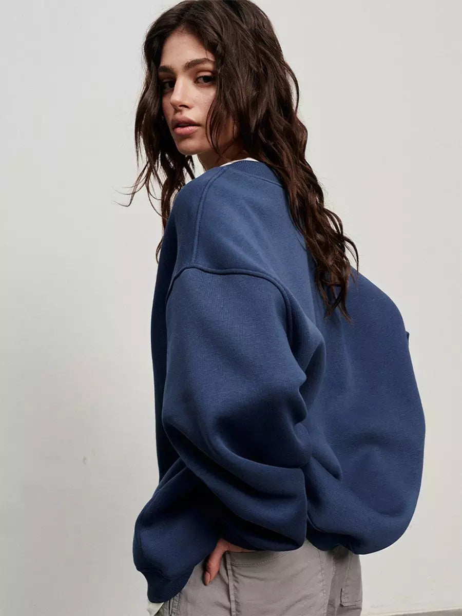 Casual Oversized Crewneck Sweatshirt  Top