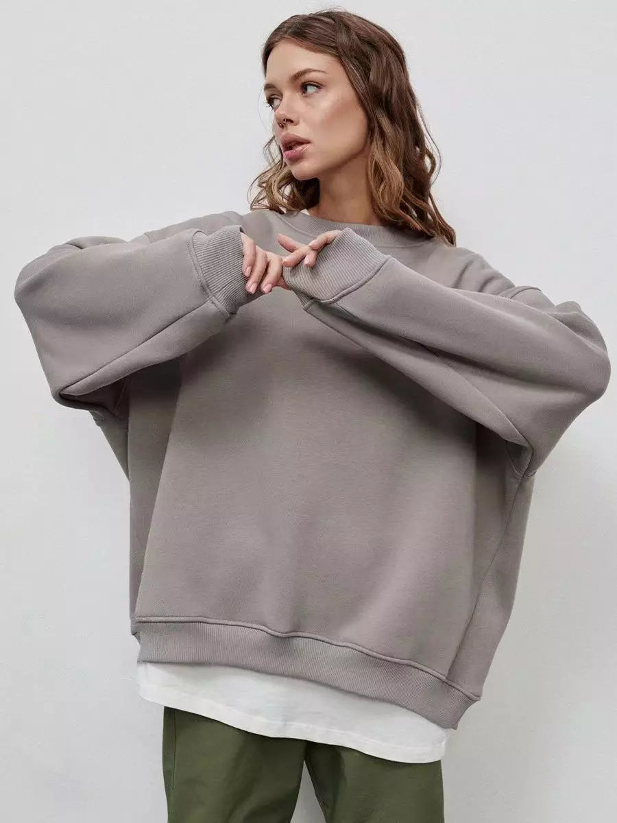Casual Oversized Crewneck Sweatshirt  Top