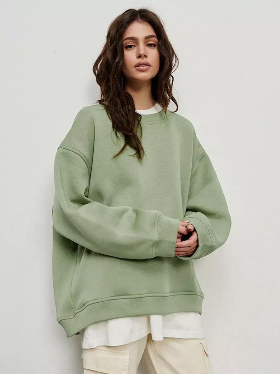 Casual Oversized Crewneck Sweatshirt  Top