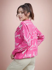 Casual Printed Long Sleeve Jumper Thick Warm Knit Pullovers Oversized Sweater