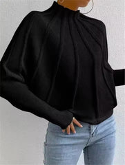 Casual Round Neck Knitted Pullover Long Sleeve Sweater