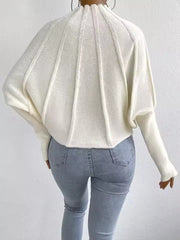 Casual Round Neck Knitted Pullover Long Sleeve Sweater