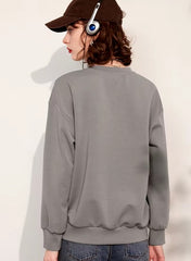 Casual Round Neck Long Sleeve 3D Dragonfly Sweatshirt