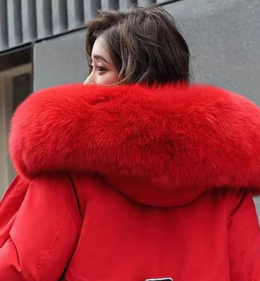 Casual Sashes Fleece Hodded Padded Loose Coats