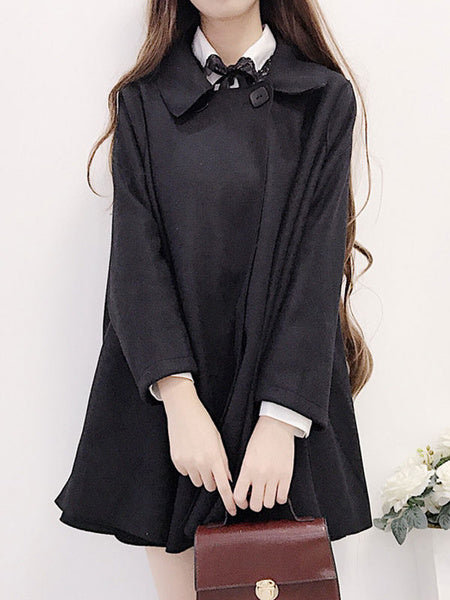 Casual Sweet Lolita Cape Coats Overcoat Outwears