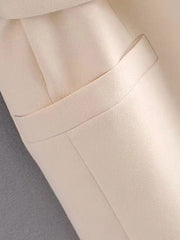 Casual Turndown Collar Long Sleeve Jackets With Belt