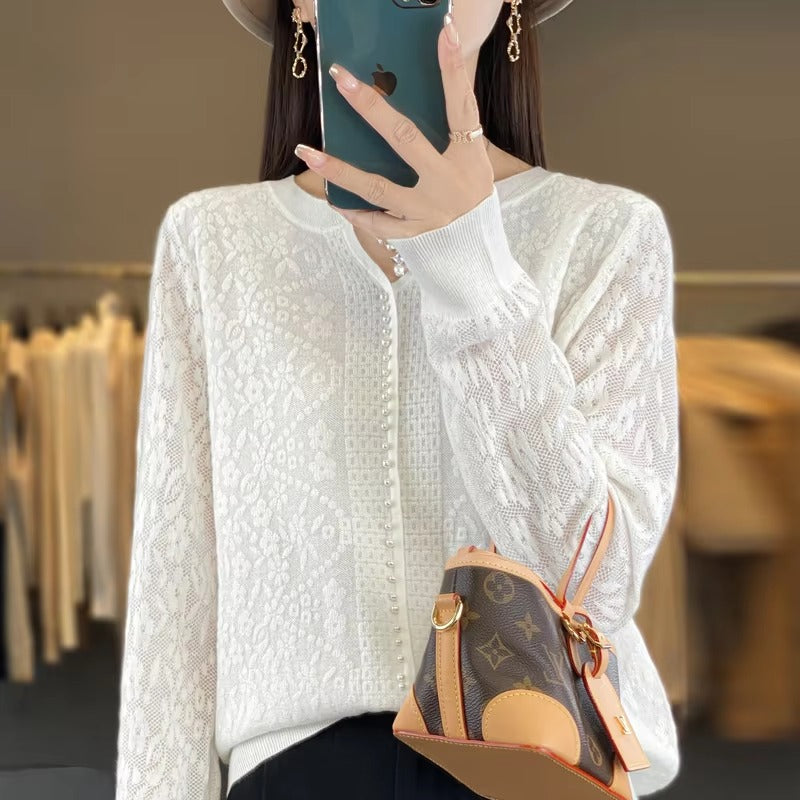 Casual knitted V- Neck pullover high quality Thin cashmere sweater