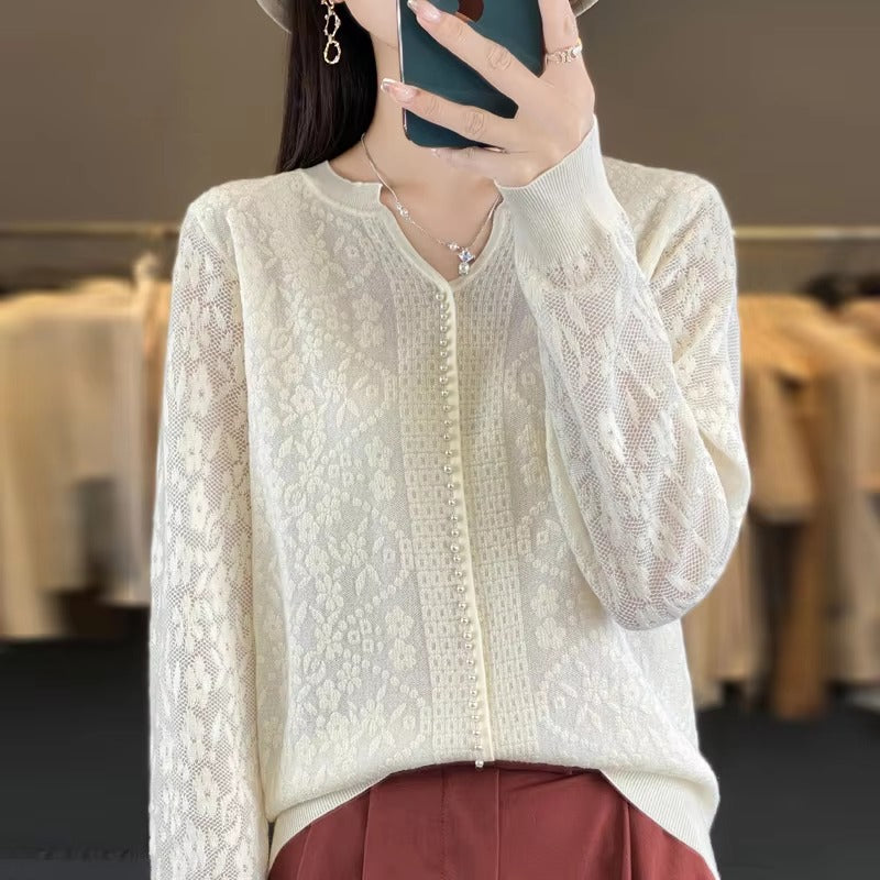 Casual knitted V- Neck pullover high quality Thin cashmere sweater