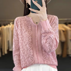 Casual knitted V- Neck pullover high quality Thin cashmere sweater