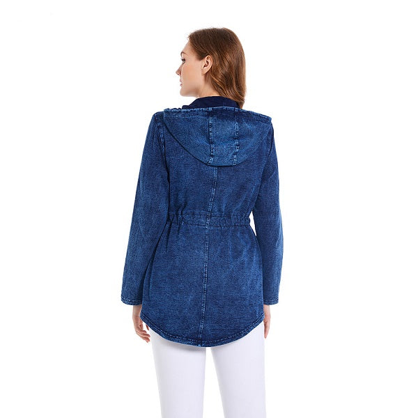 Denim Jacket High Flexibility Jacket Hoodie