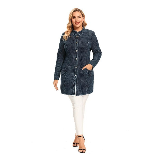 Denim Jacket for Premium Stretch Knitted