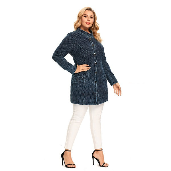 Denim Jacket for Premium Stretch Knitted