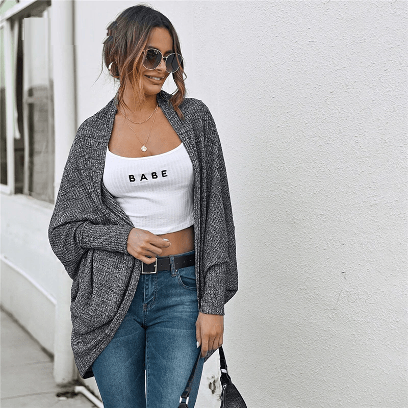 Dip Hem Solid Casual Outwear Coats