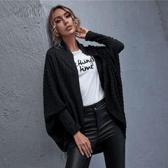 Dip Hem Solid Casual Outwear Coats