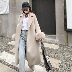 Double-sided Real Cashmere Wool Blends Coat