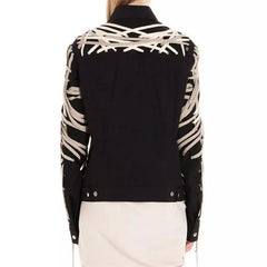 Drawstring Solid woven High quality pure cotton long sleeved jacket