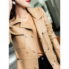 Drawstring Waist Versatile Elegant Casual Jacket