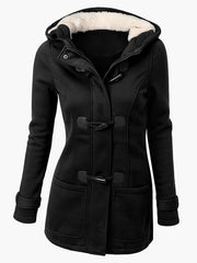 Duffle Coat Long Sleeve Hoodie Jackets