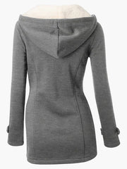 Duffle Coat Long Sleeve Hoodie Jackets
