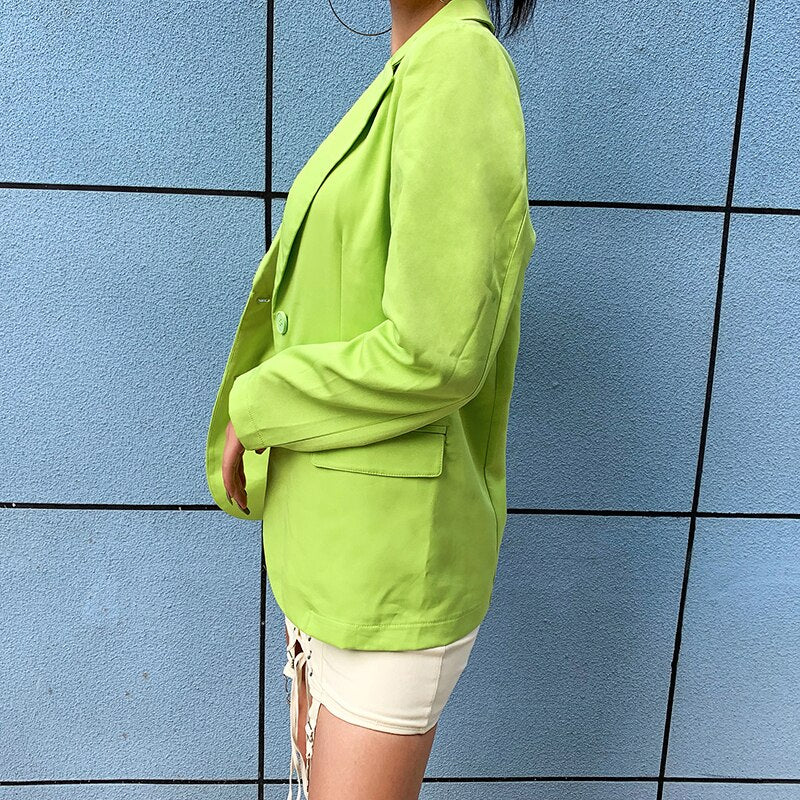 Elegant Casual Two Buttons Casual Jacket