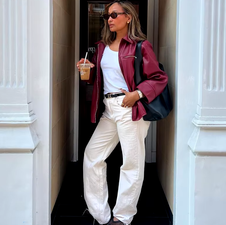 Elegant Faux Leather Lapel Zipper Long Sleeve Street Outwear Jackets