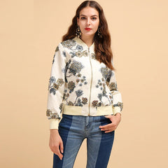 Elegant Gorgeous Beading Long Sleeve Jacket
