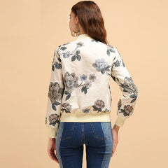 Elegant Gorgeous Beading Long Sleeve Jacket