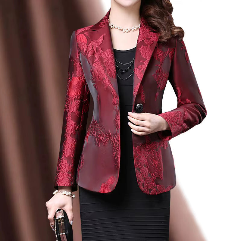 Elegant Loose Temperament Button Intellectual Generous Notched Tops