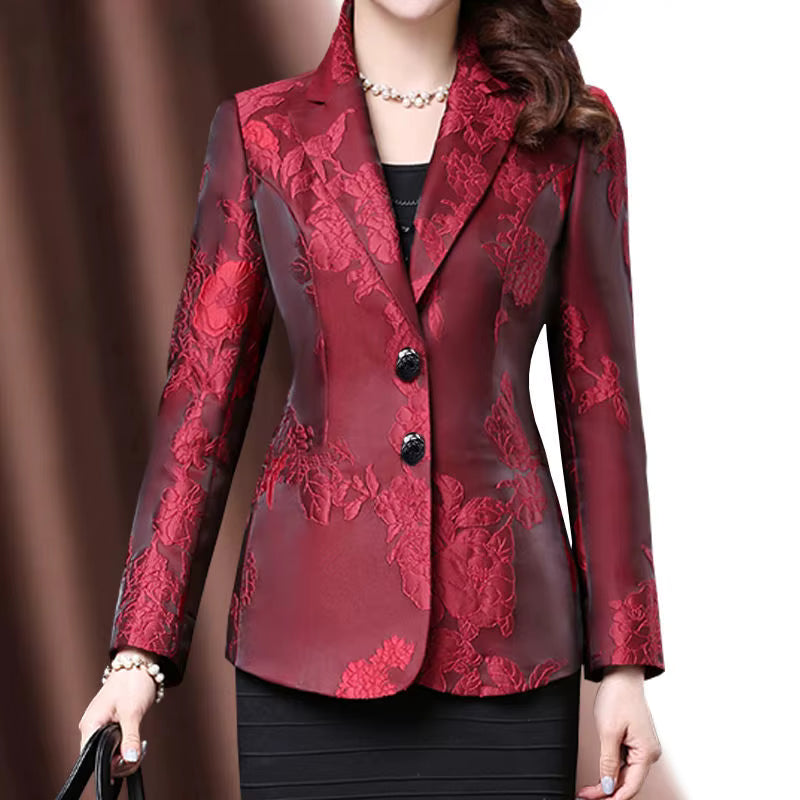 Elegant Loose Temperament Button Intellectual Generous Notched Tops