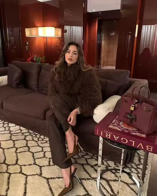 Elegant Soft Open Stitch Oversize Loose Fur Coat Outerwear
