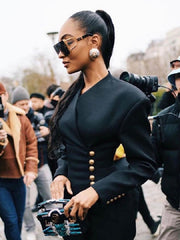 Fashion Button Blazer