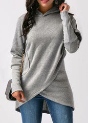 Fashion Casual Long Sleeve Hooded Sweater