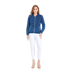 Fashion High-end Stretch Knitted Denim Jacket