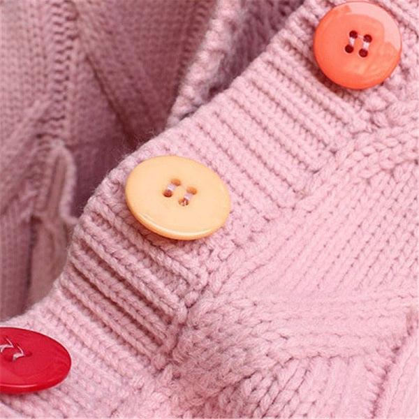 Fashion Letter Embroidery Knitted Single Breasted Cardigan