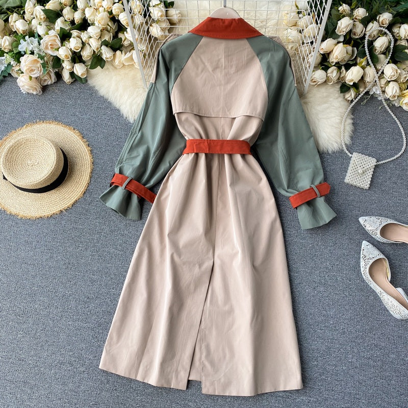 Fashion Long Sleeve Double Breasted Loose Street Wear Outwear Coat